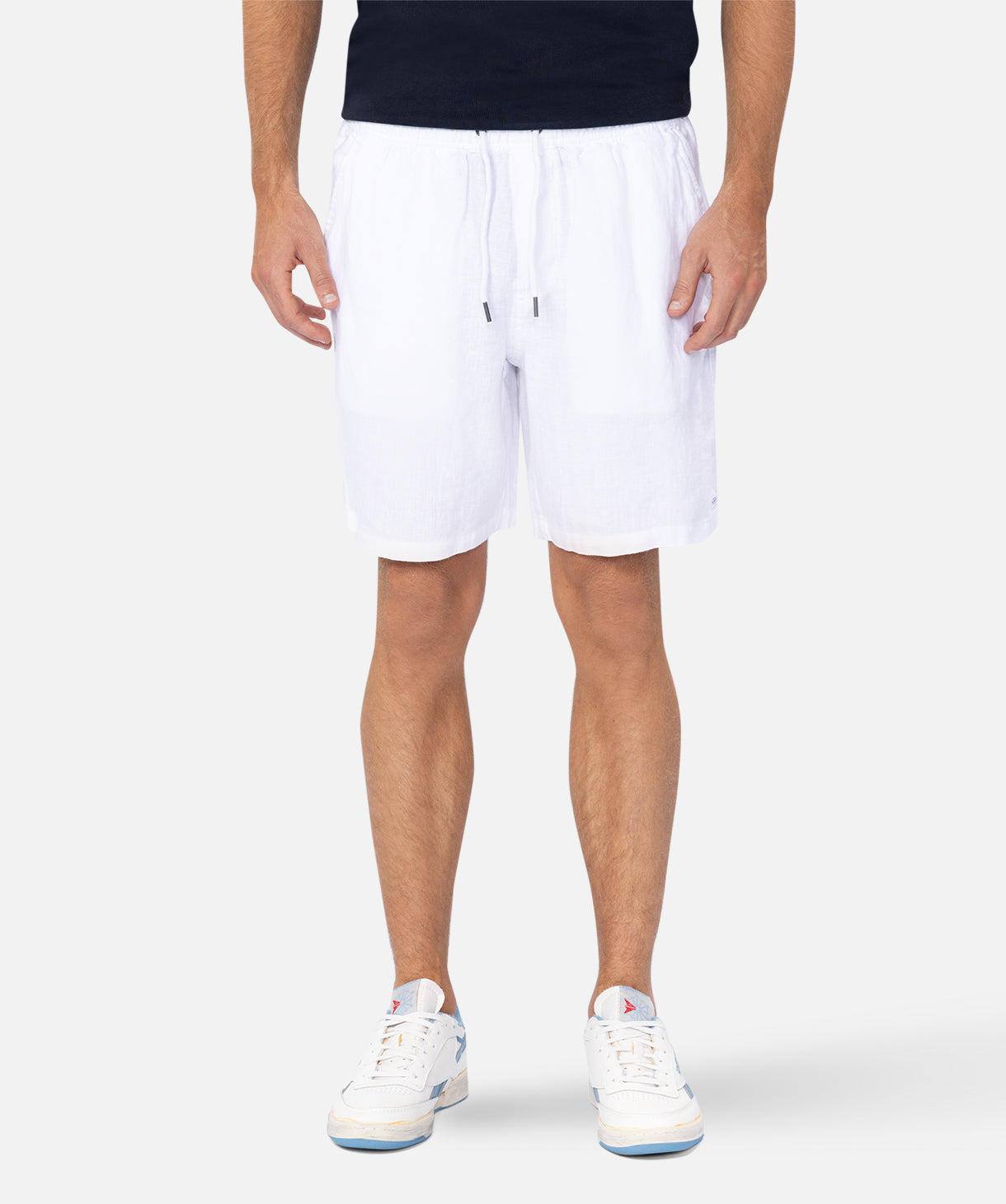 The Marina Linen Short - Antique White