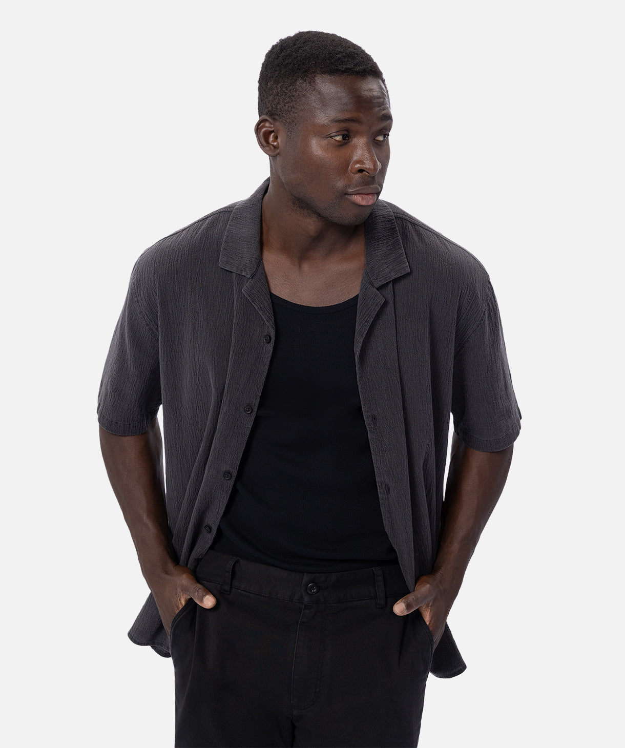 The Magna Short Sleeve Shirt - Onyx