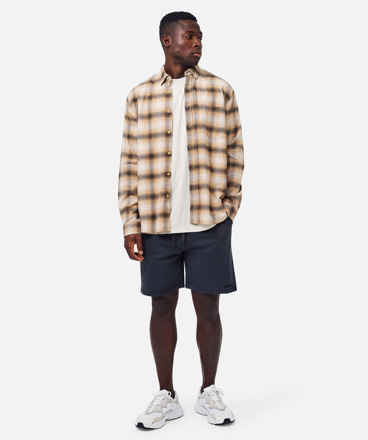 The Bates Long Sleeve Shirt - Brown Multi