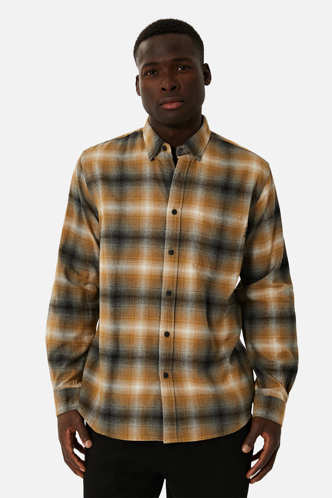 The Dunsmore Long Sleeve Shirt - Camel Grey