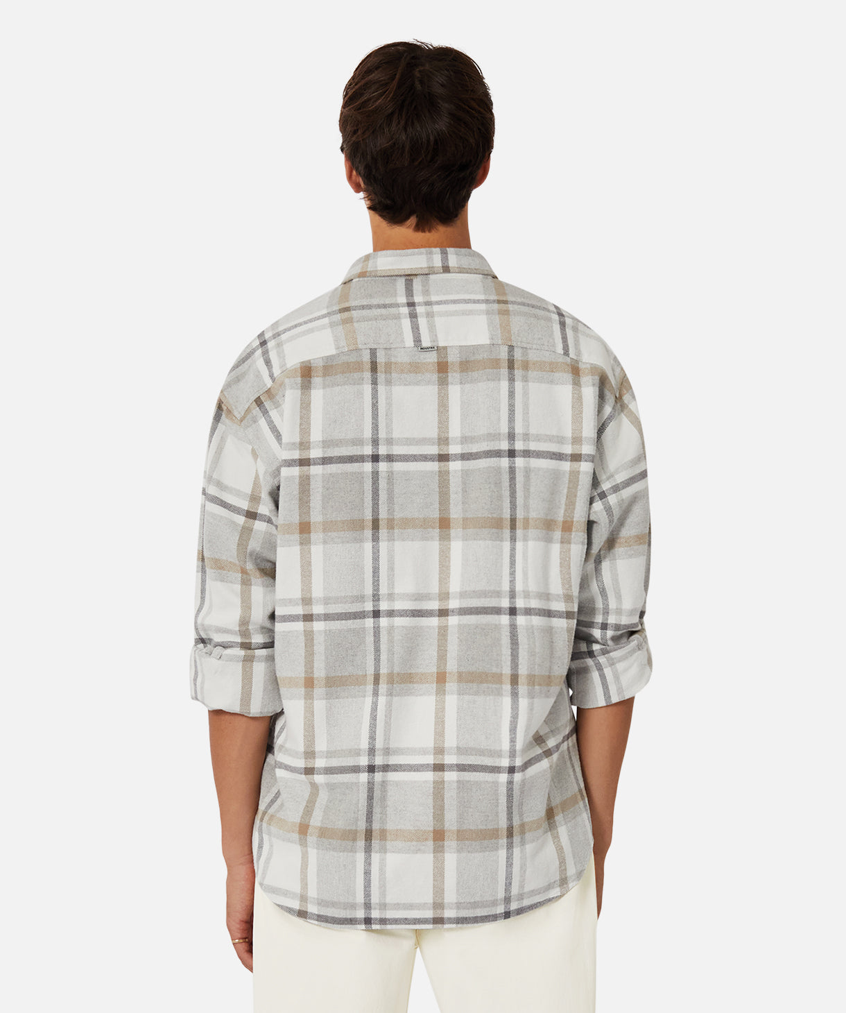 The Carver Long Sleeve Shirt - Grey / Brown