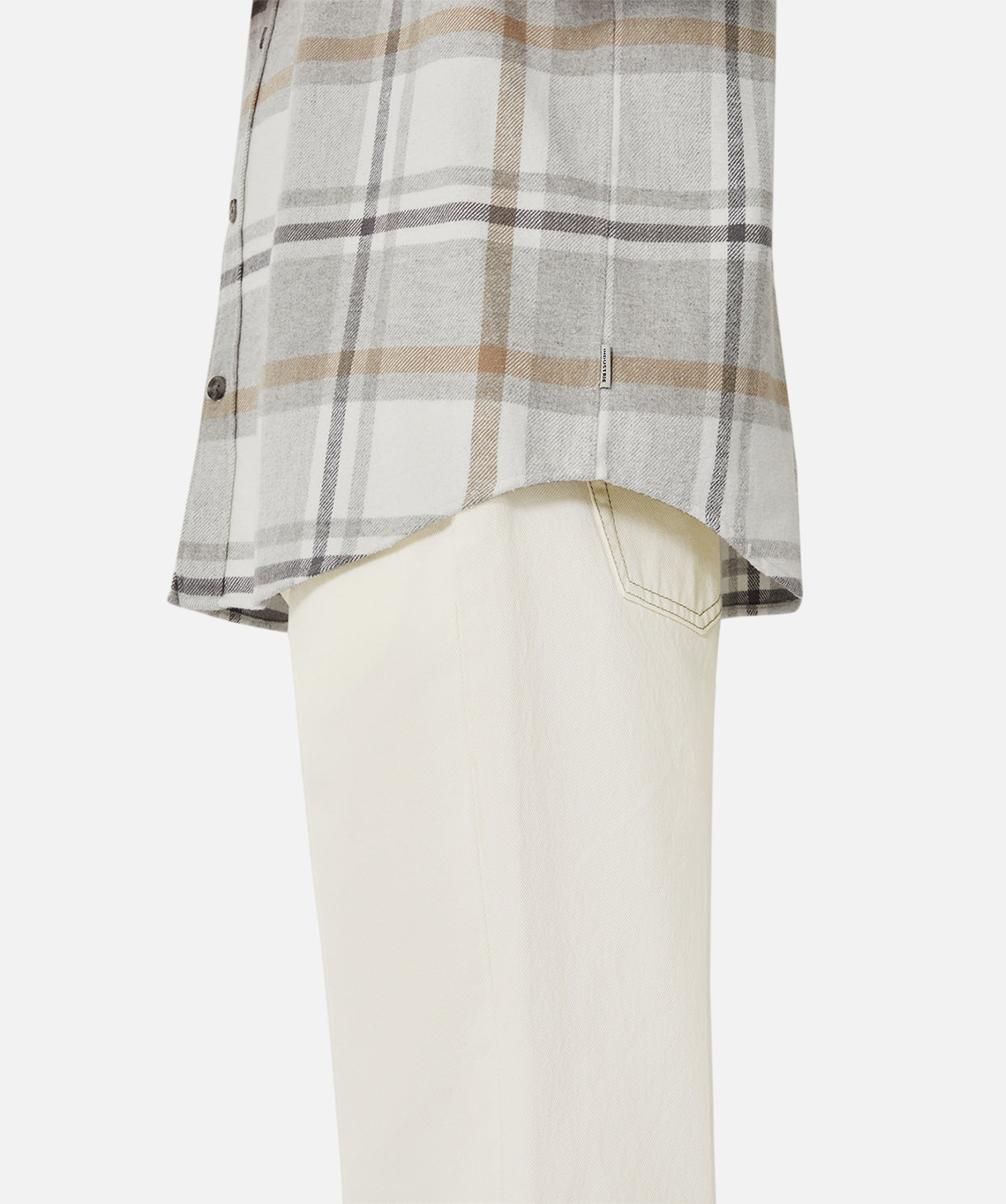 The Carver Long Sleeve Shirt - Grey / Brown