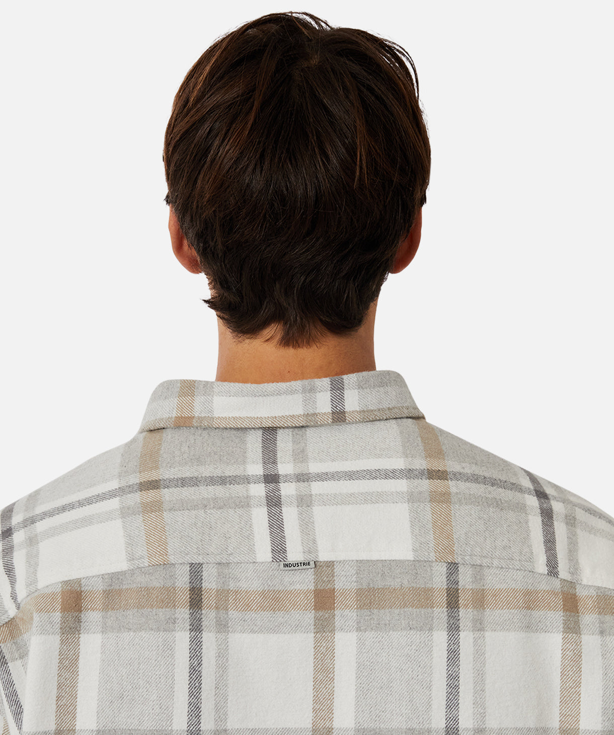 The Carver Long Sleeve Shirt - Grey / Brown