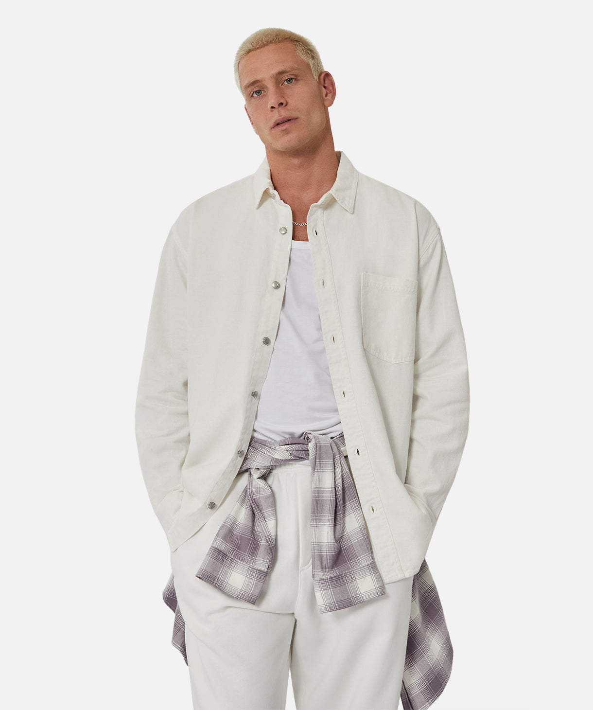 The Portland Long Sleeve Shirt - Chalk