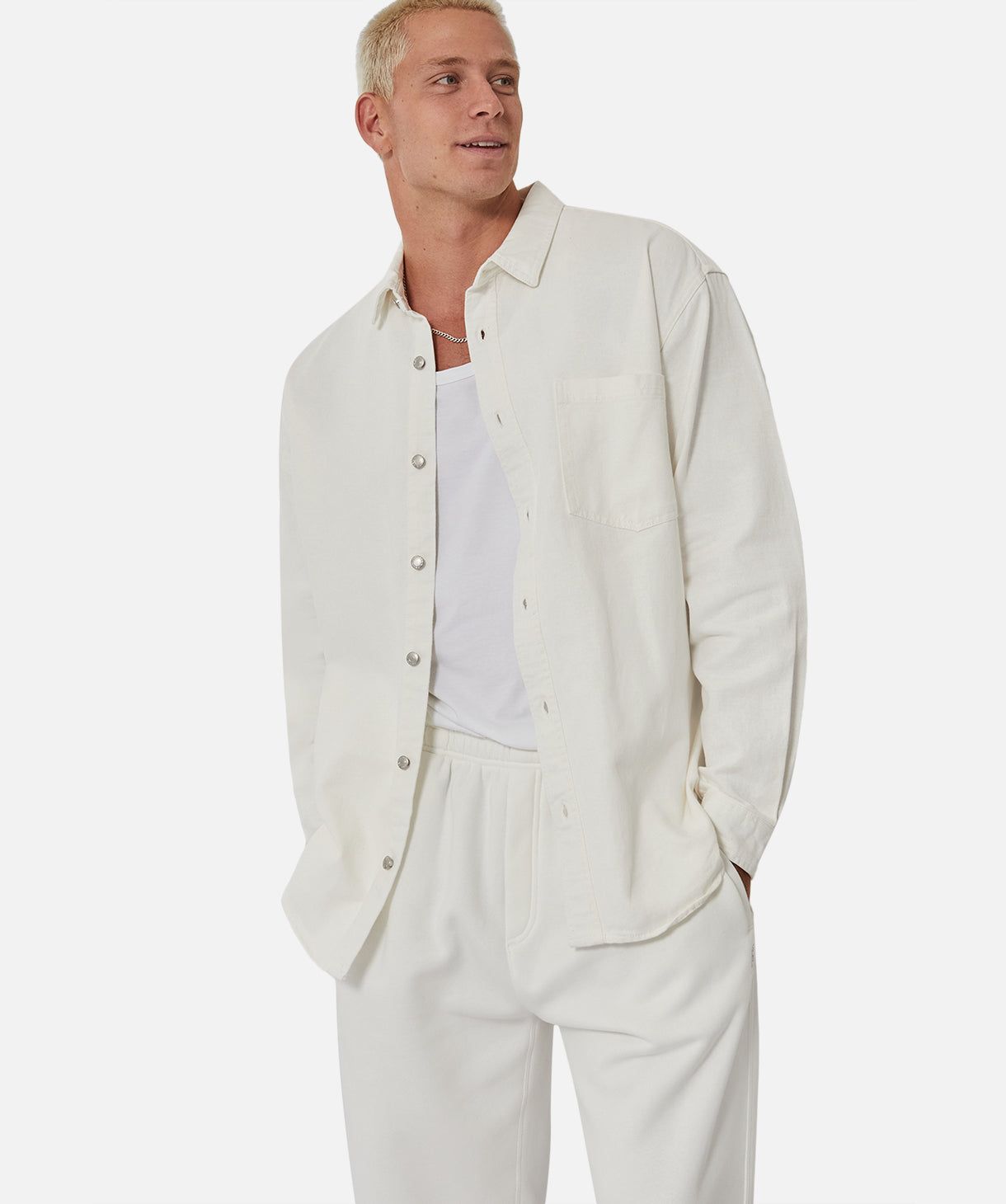 The Portland Long Sleeve Shirt - Chalk