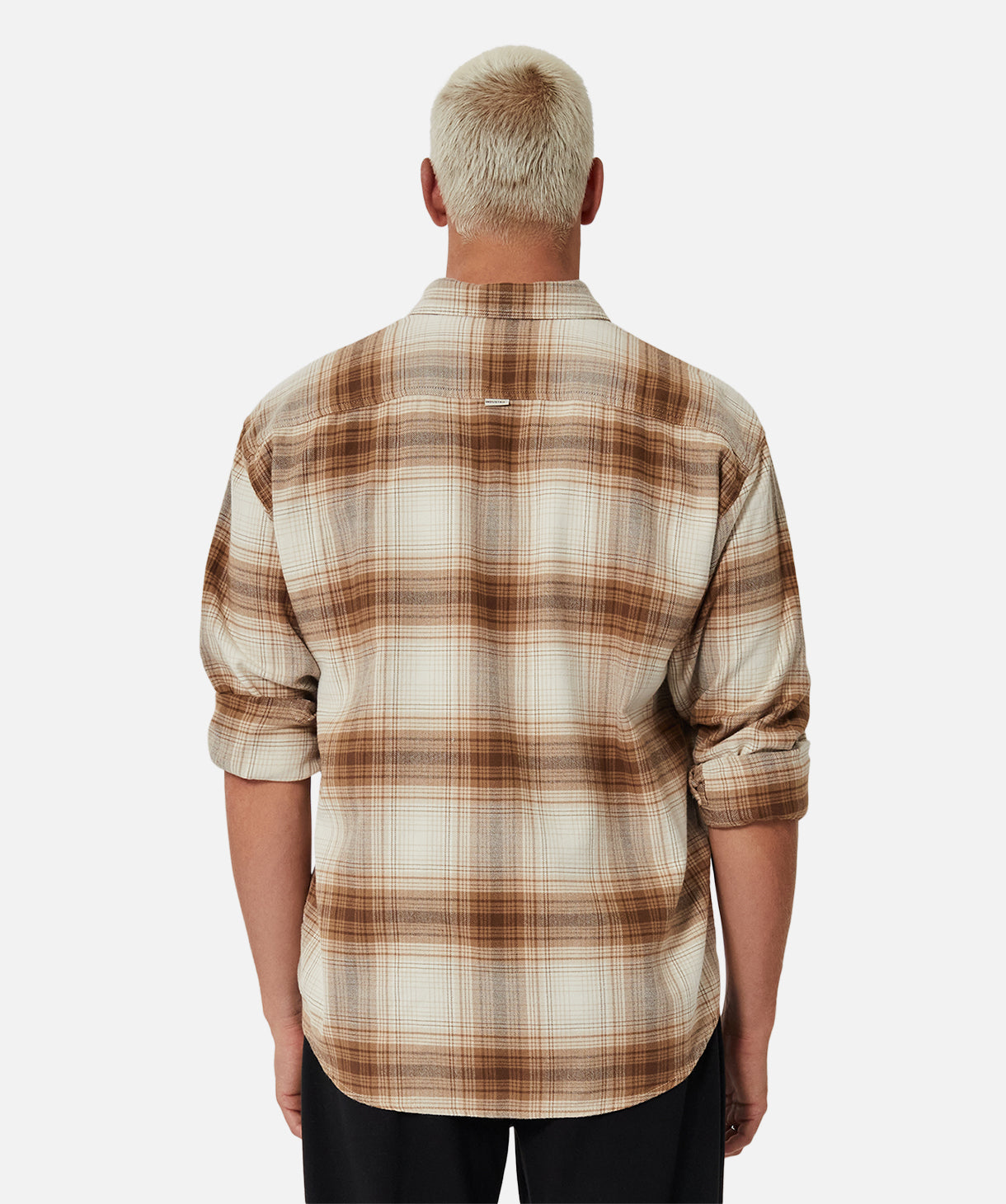The Talladega Long Sleeve Shirt - Brown Combo