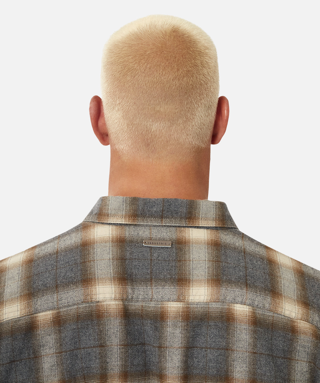 The Woburn Long Sleeve Shirt - Grey Combo