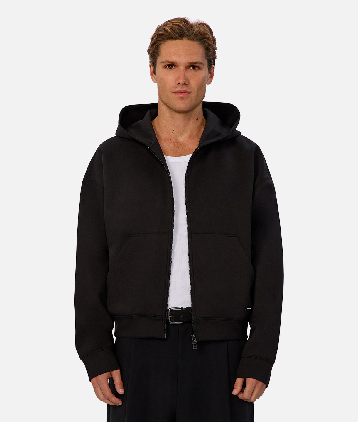 The Brixton Cropped Hood - Black