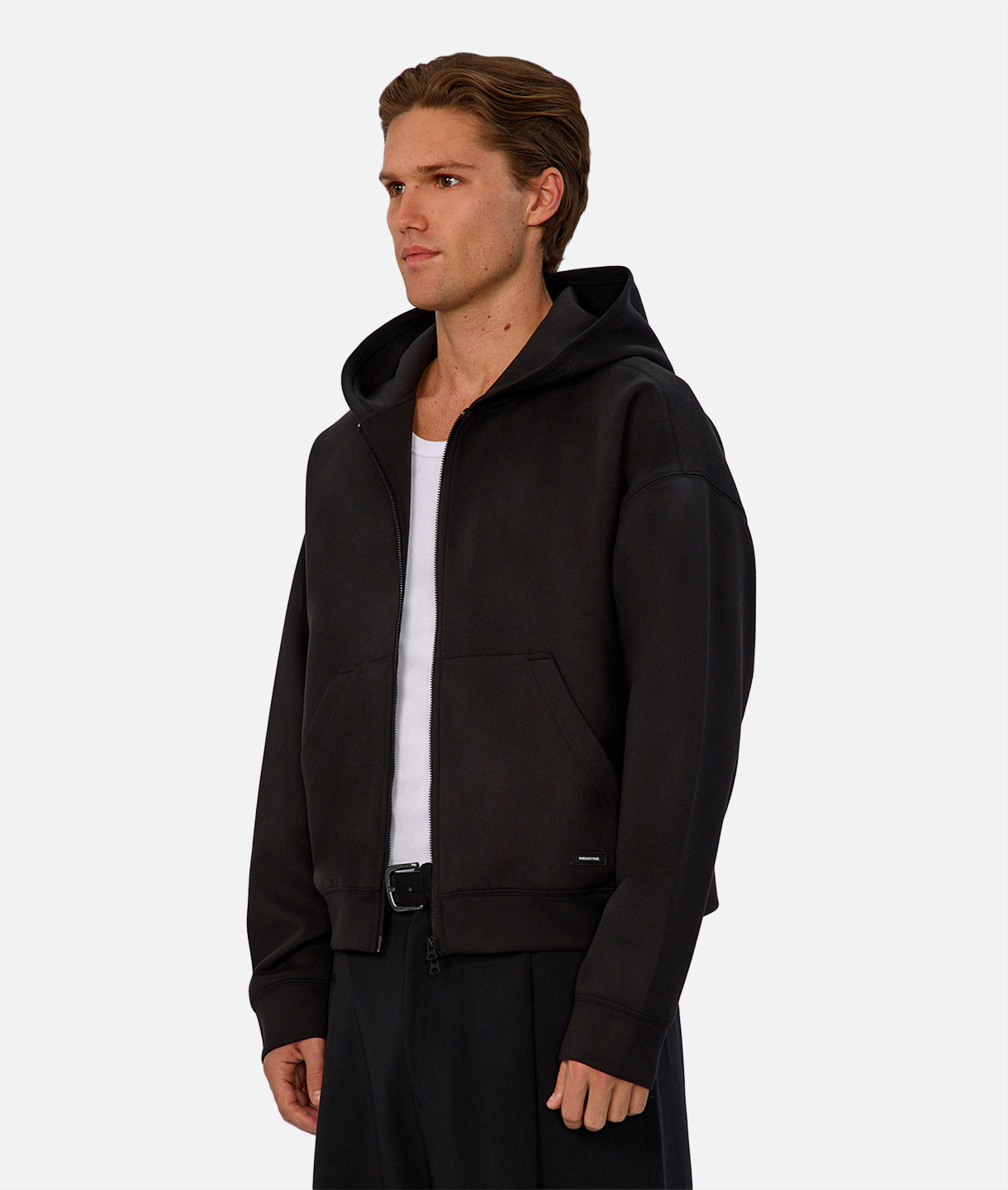 The Brixton Cropped Hood - Black