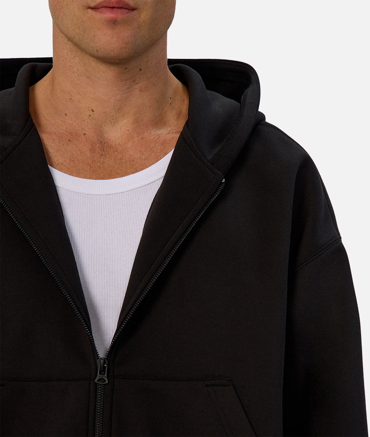 The Brixton Cropped Hood - Black