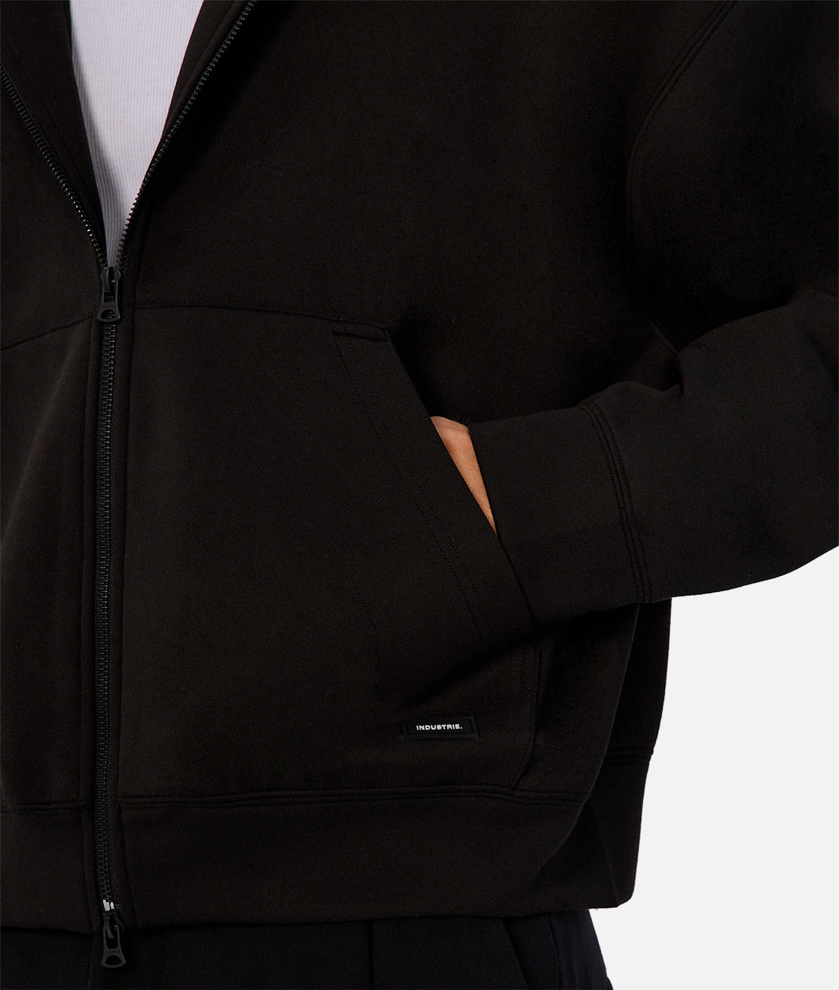 The Brixton Cropped Hood - Black