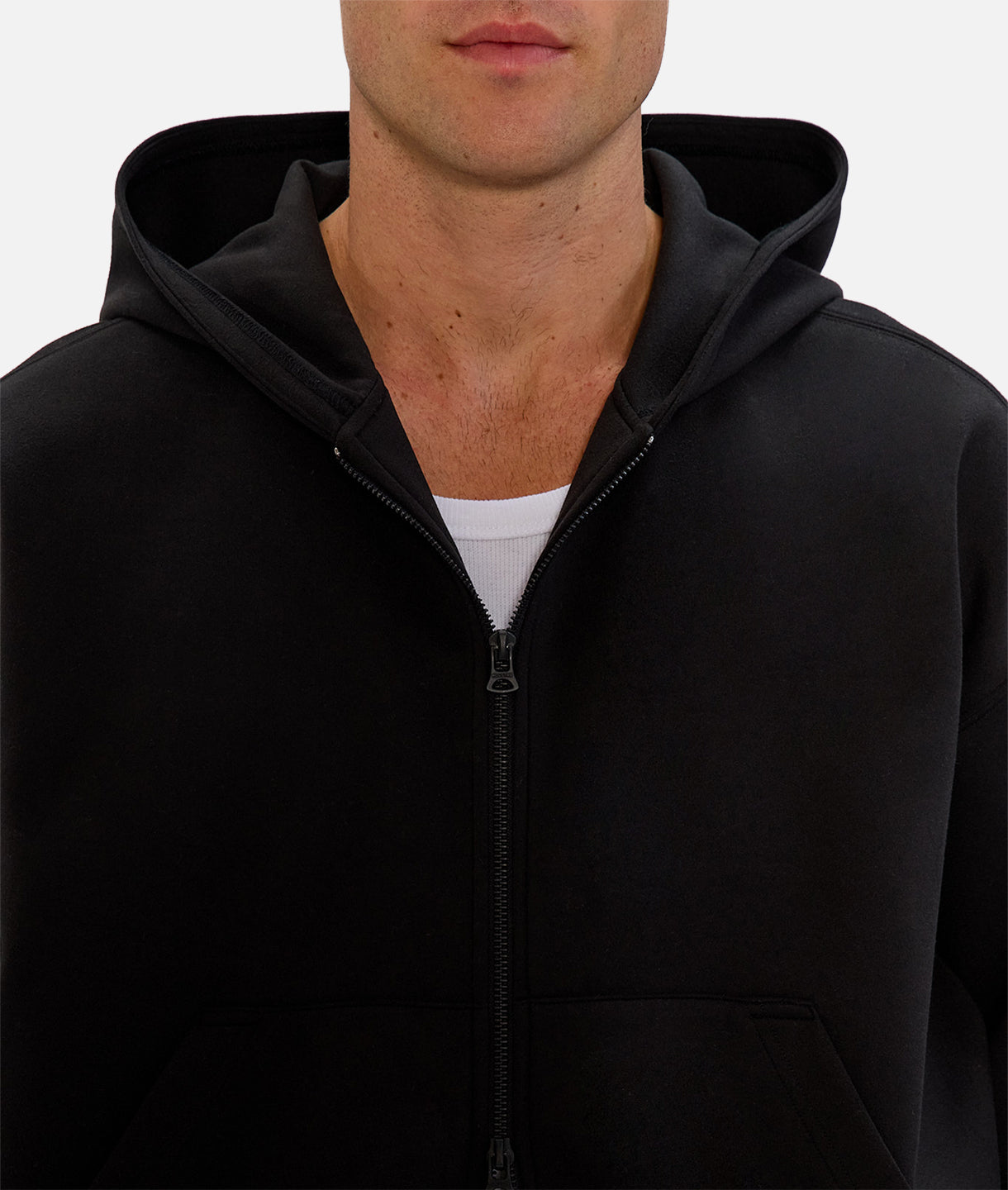 The Brixton Cropped Hood - Black