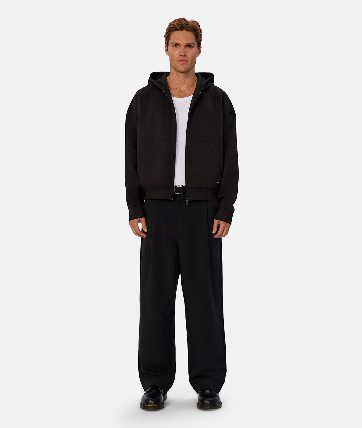 The Brixton Cropped Hood - Black