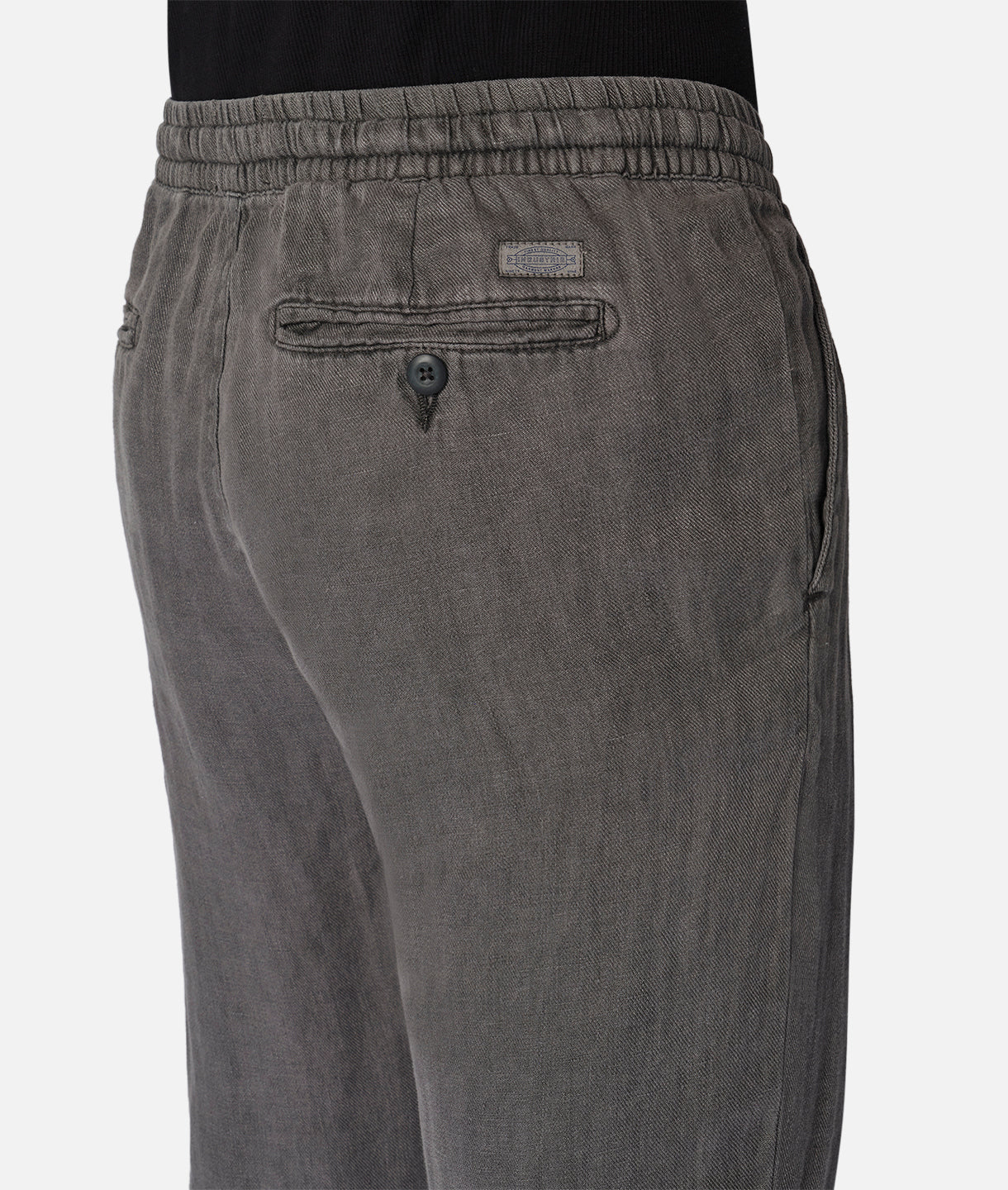 The Capri Linen Pant - Gunmetal