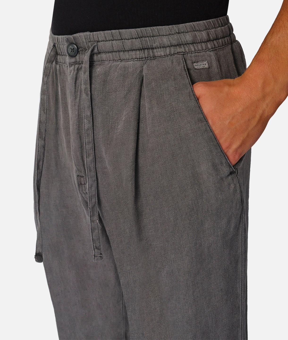 The Capri Linen Pant - Gunmetal