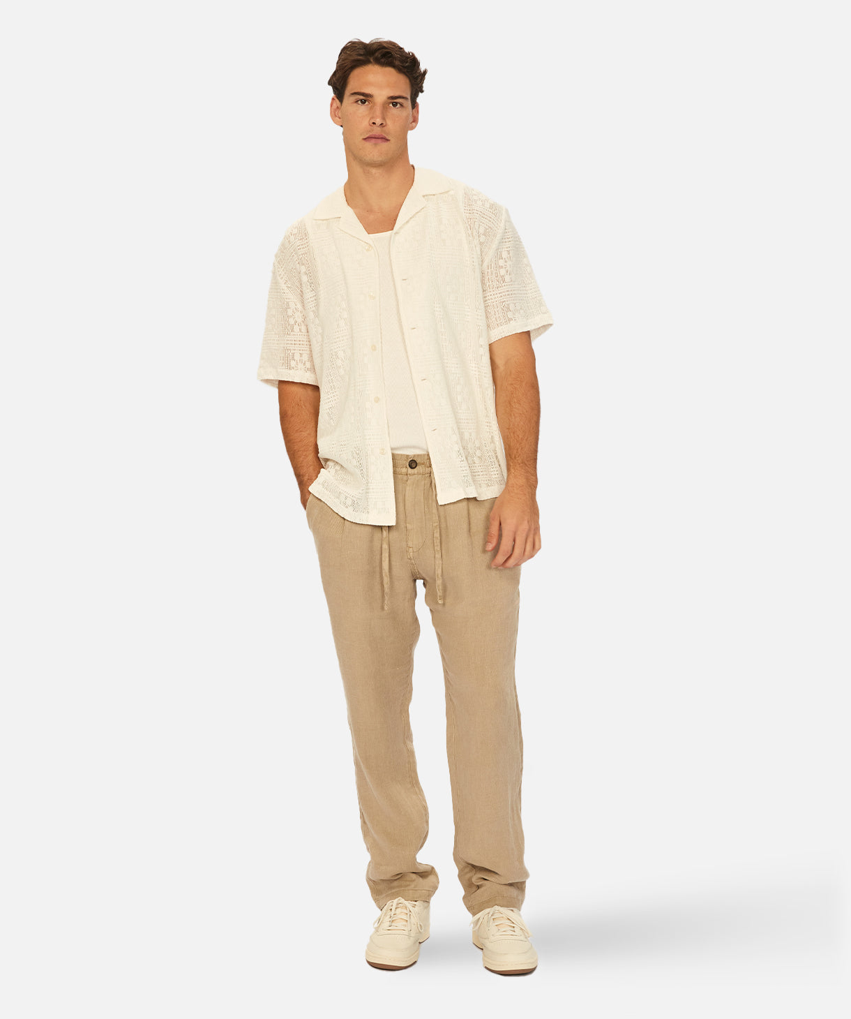 The Capri Linen Pant - OD Wheat