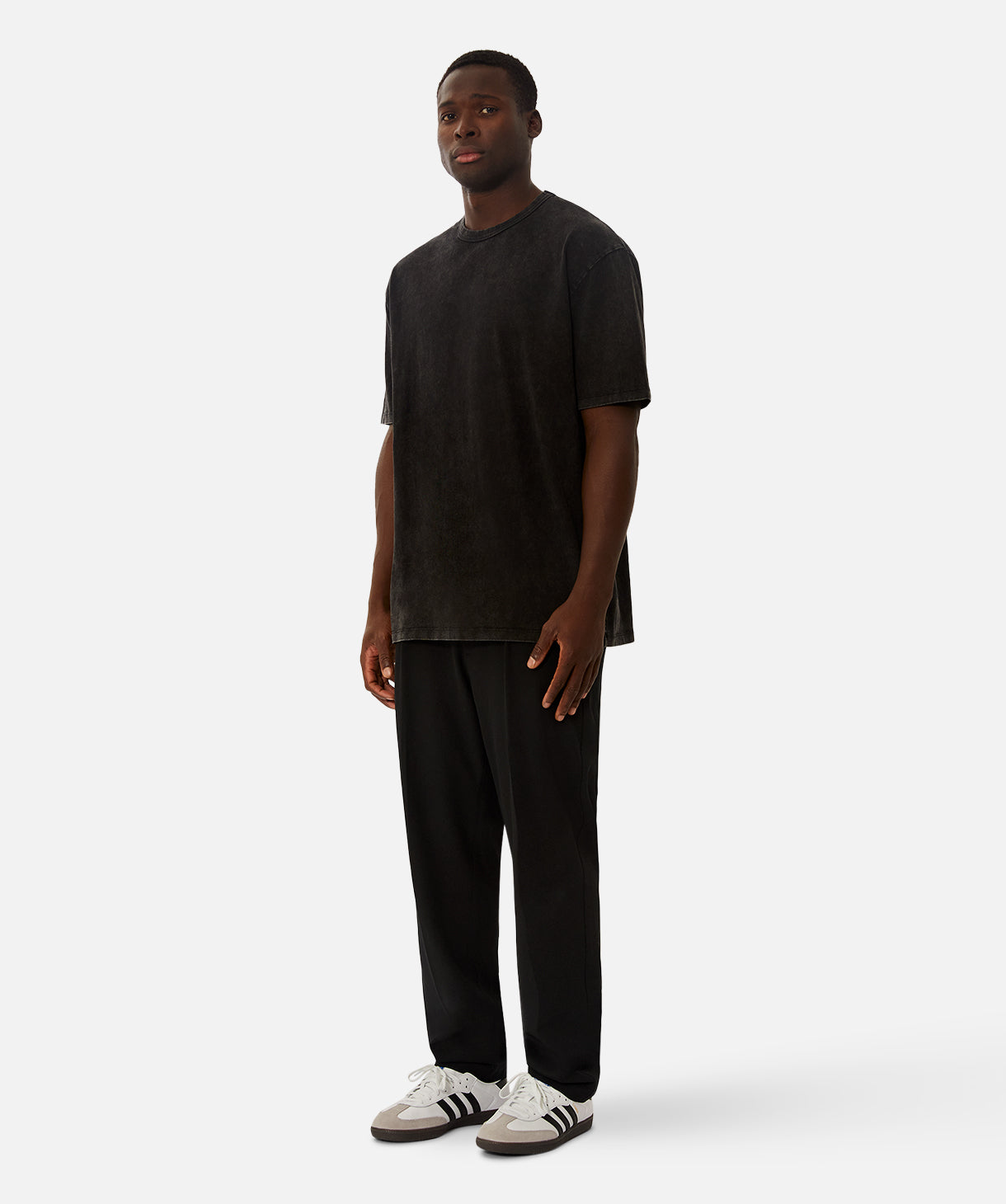 The Del Sur Acid Wash Tee - Black