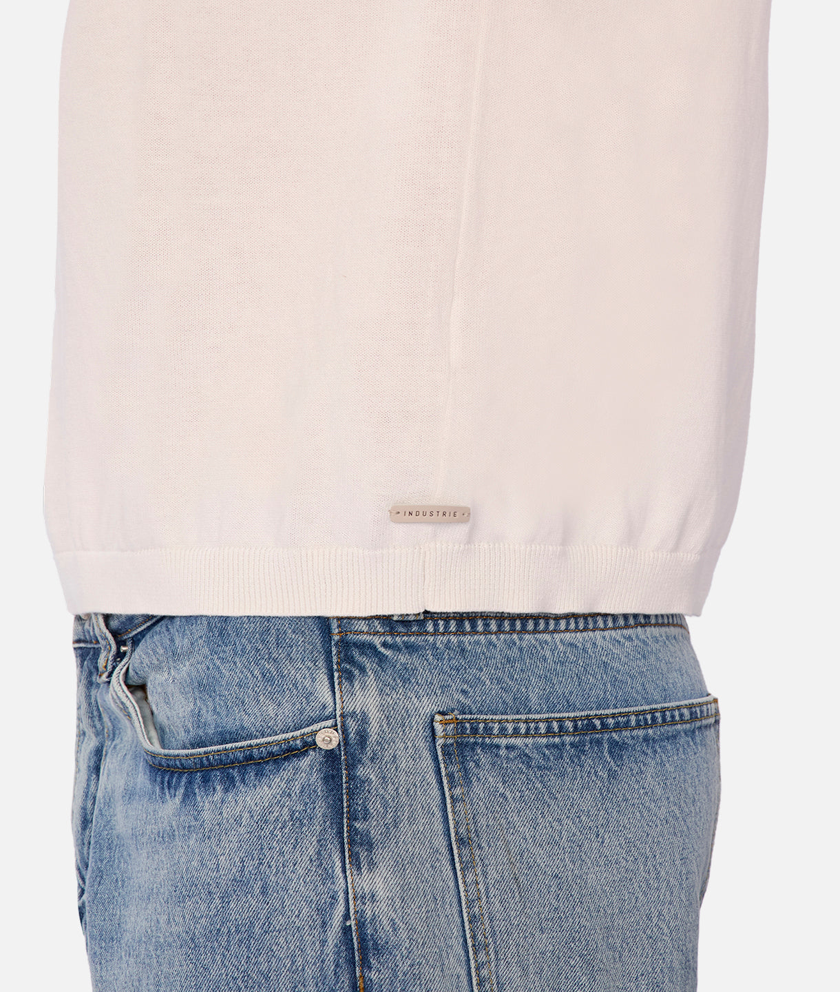 The Del Sur Knitted Polo - Milk