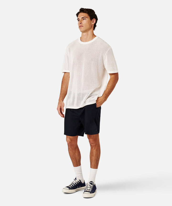 The Nanterre Knitted Tee - Chalk
