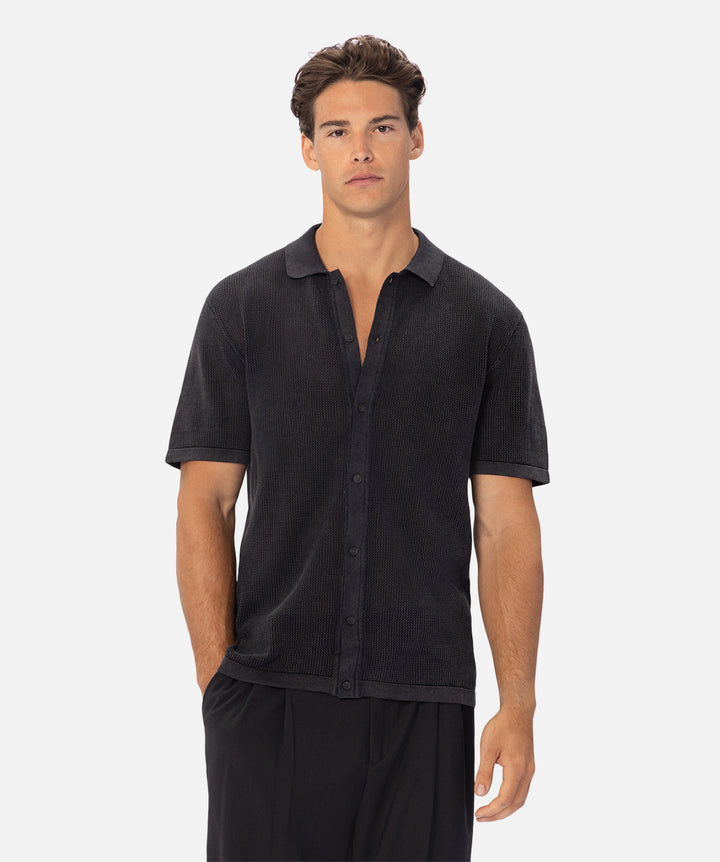 The Nanterre S/s Shirt - Washed Black