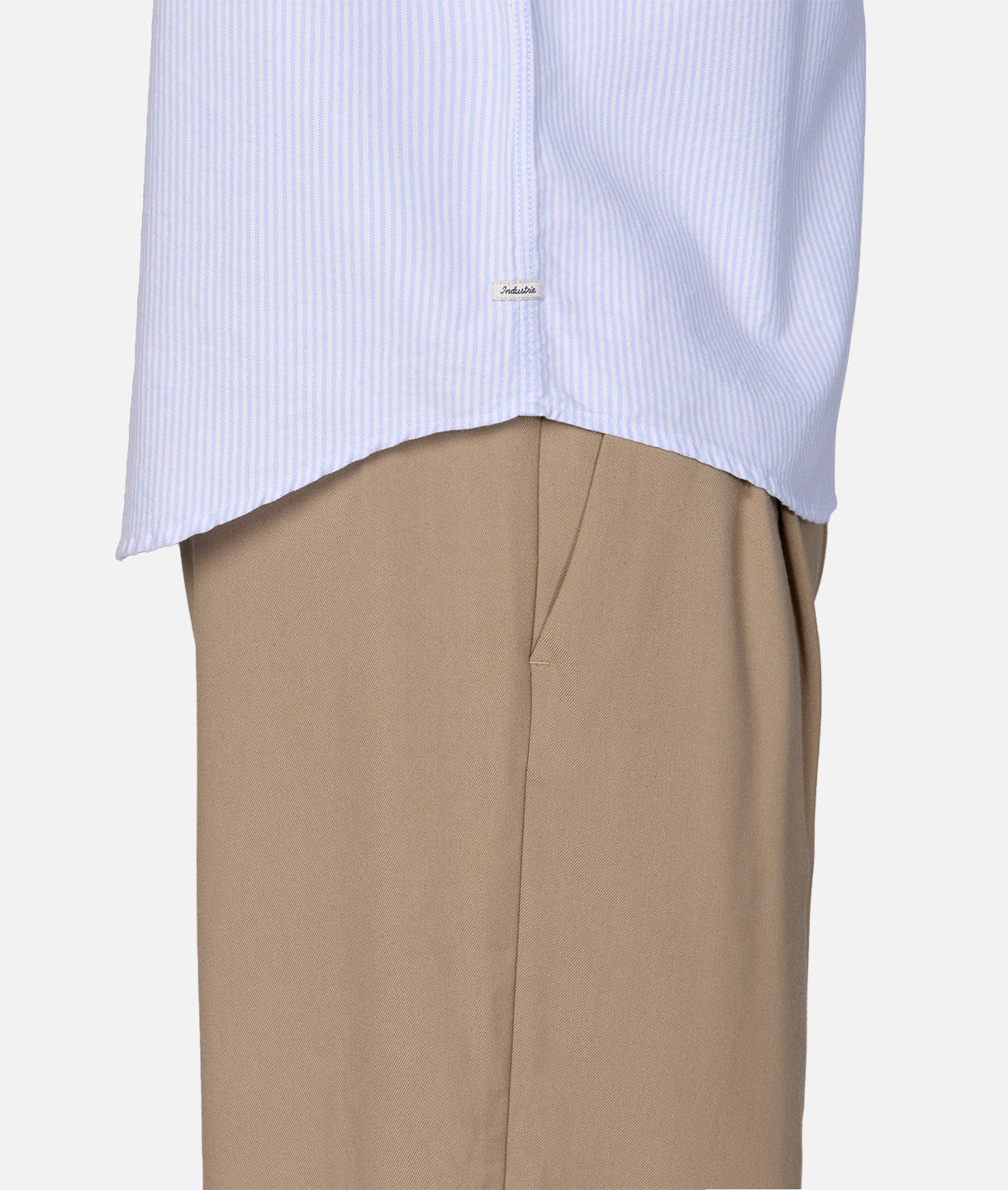 The Cambridge Long Sleeve Shirt - White Light Blue