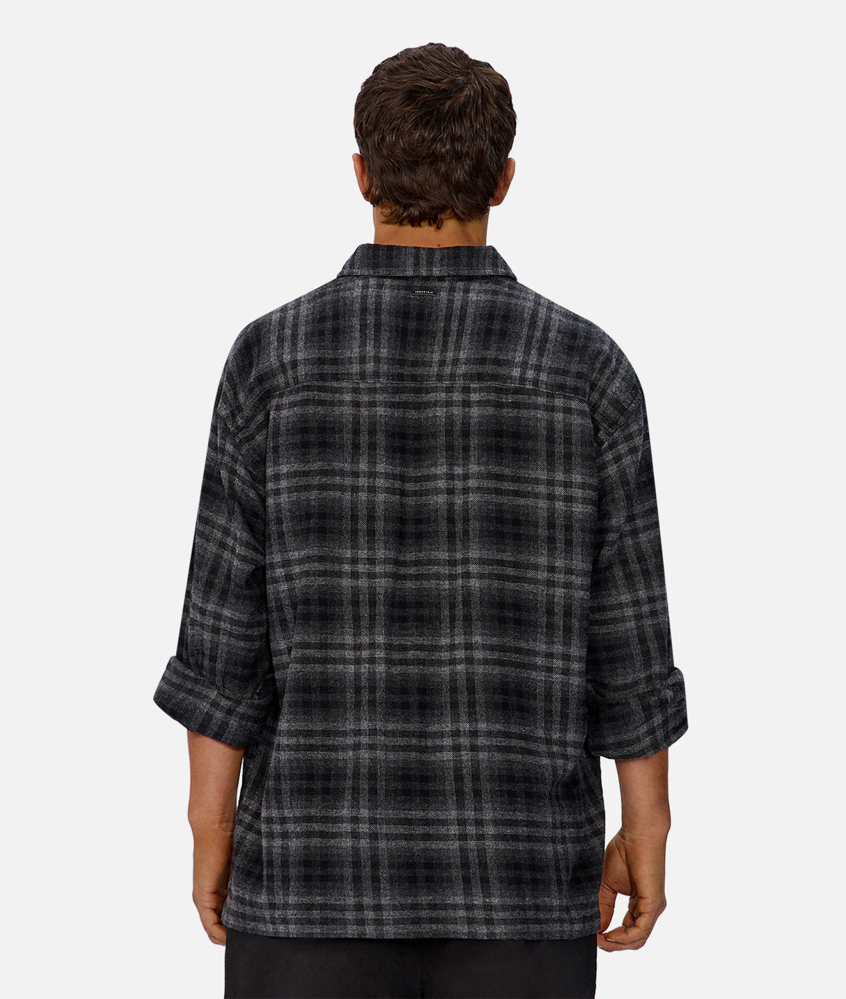 The Canton Long Sleeve Shirt - Charcoal/Grey