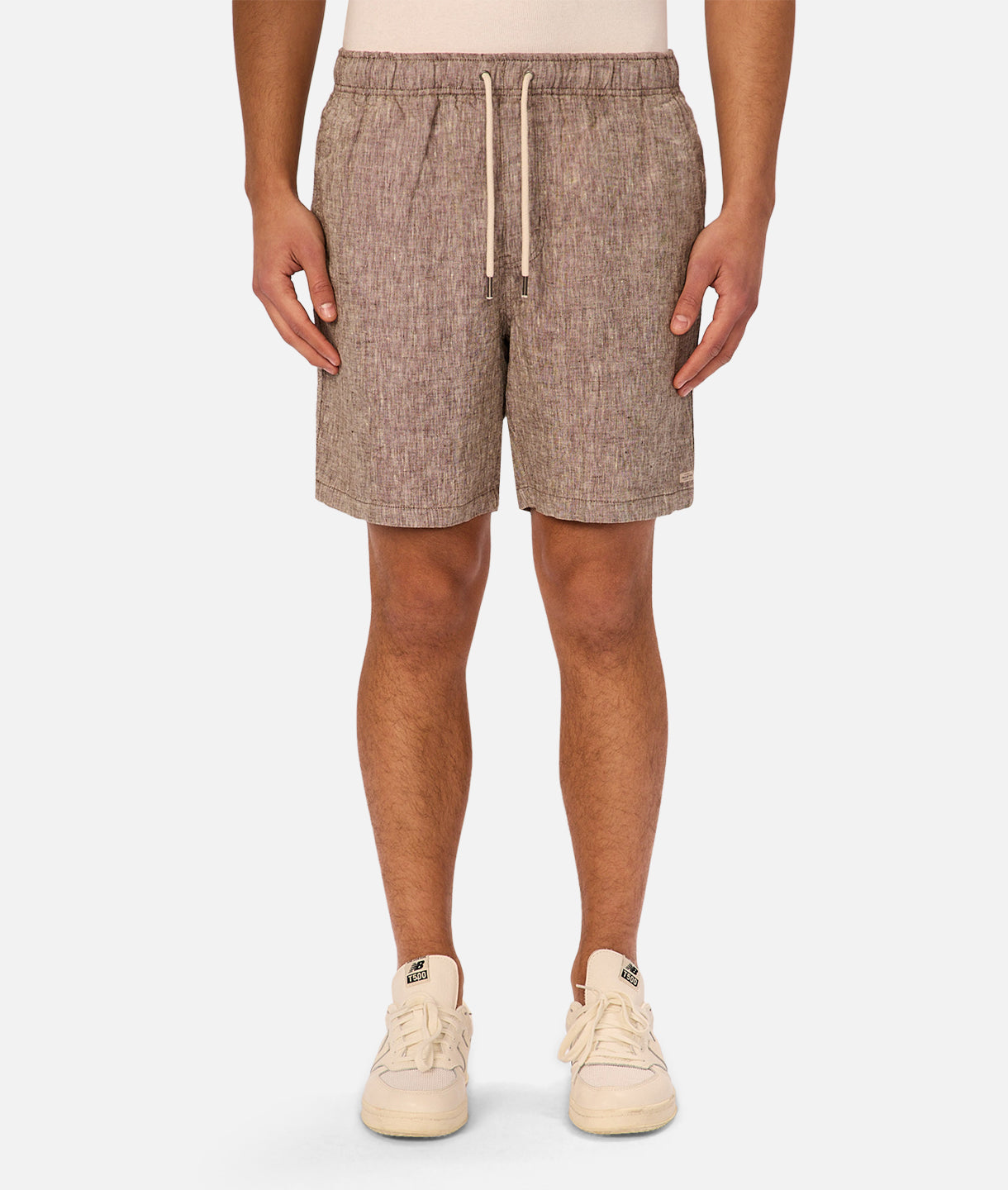 The Marina Linen Short - Brown Melange – Industrie AU