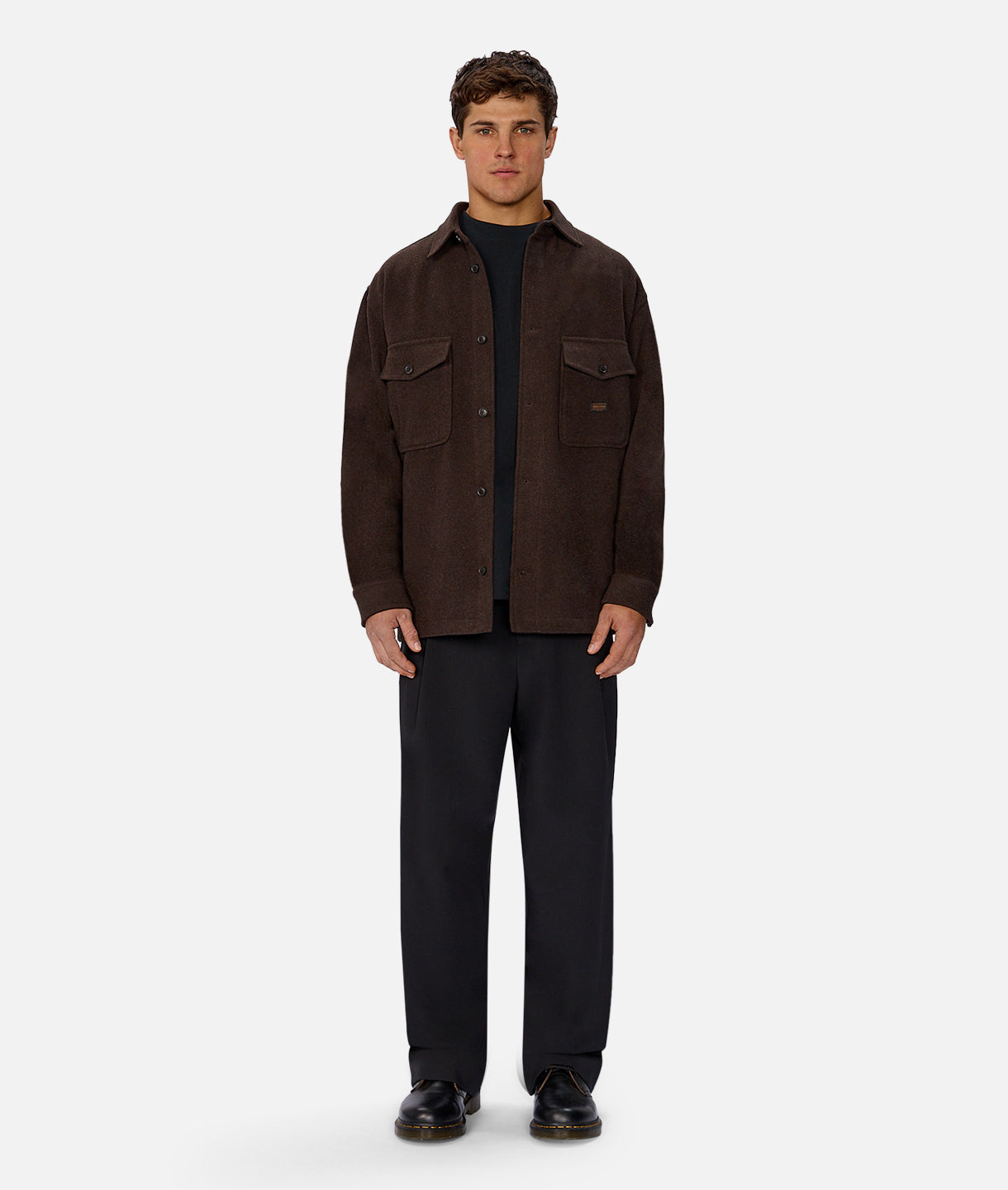 The New Coleman Wool Blend Jacket - Chocolate