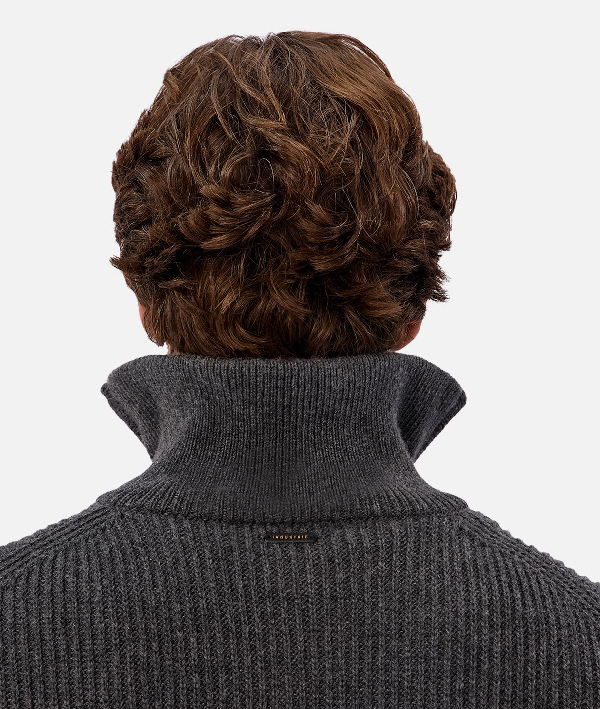 The Montreal Zip Neck Knit - Charcoal