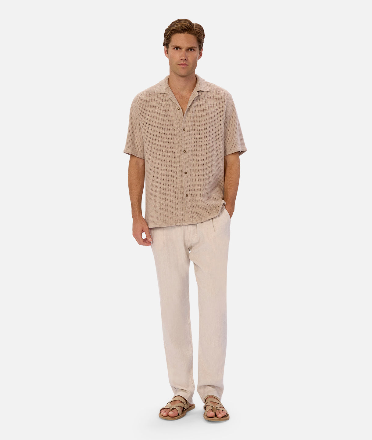 The New Capri Linen Pant - Kalamata