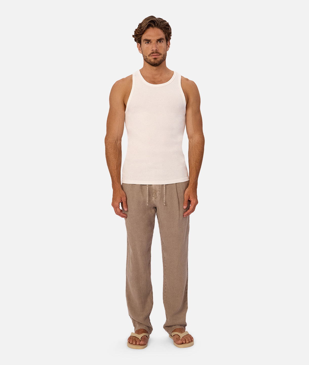 The New Capri Linen Pant - Sandrift