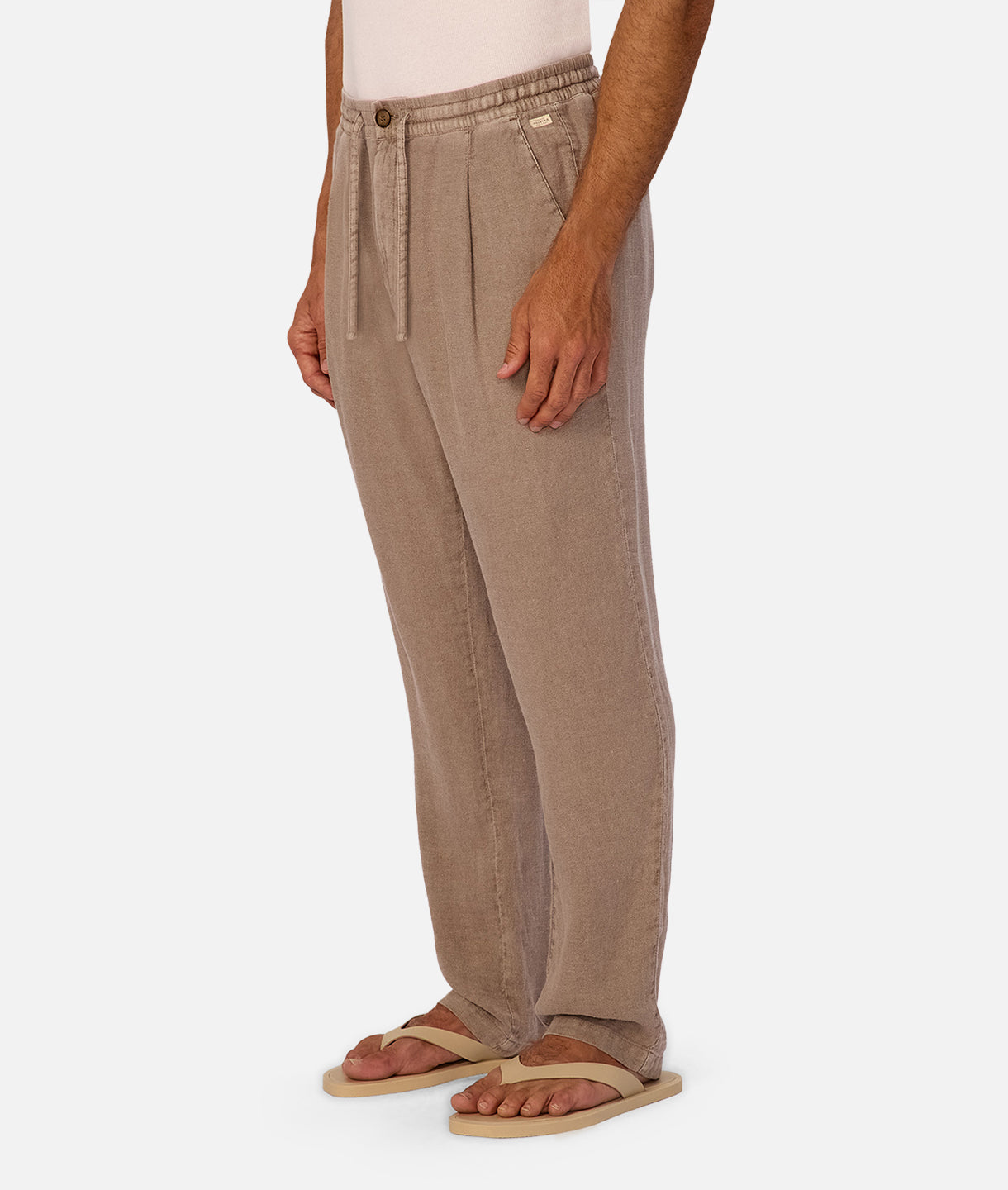 The New Capri Linen Pant - Sandrift