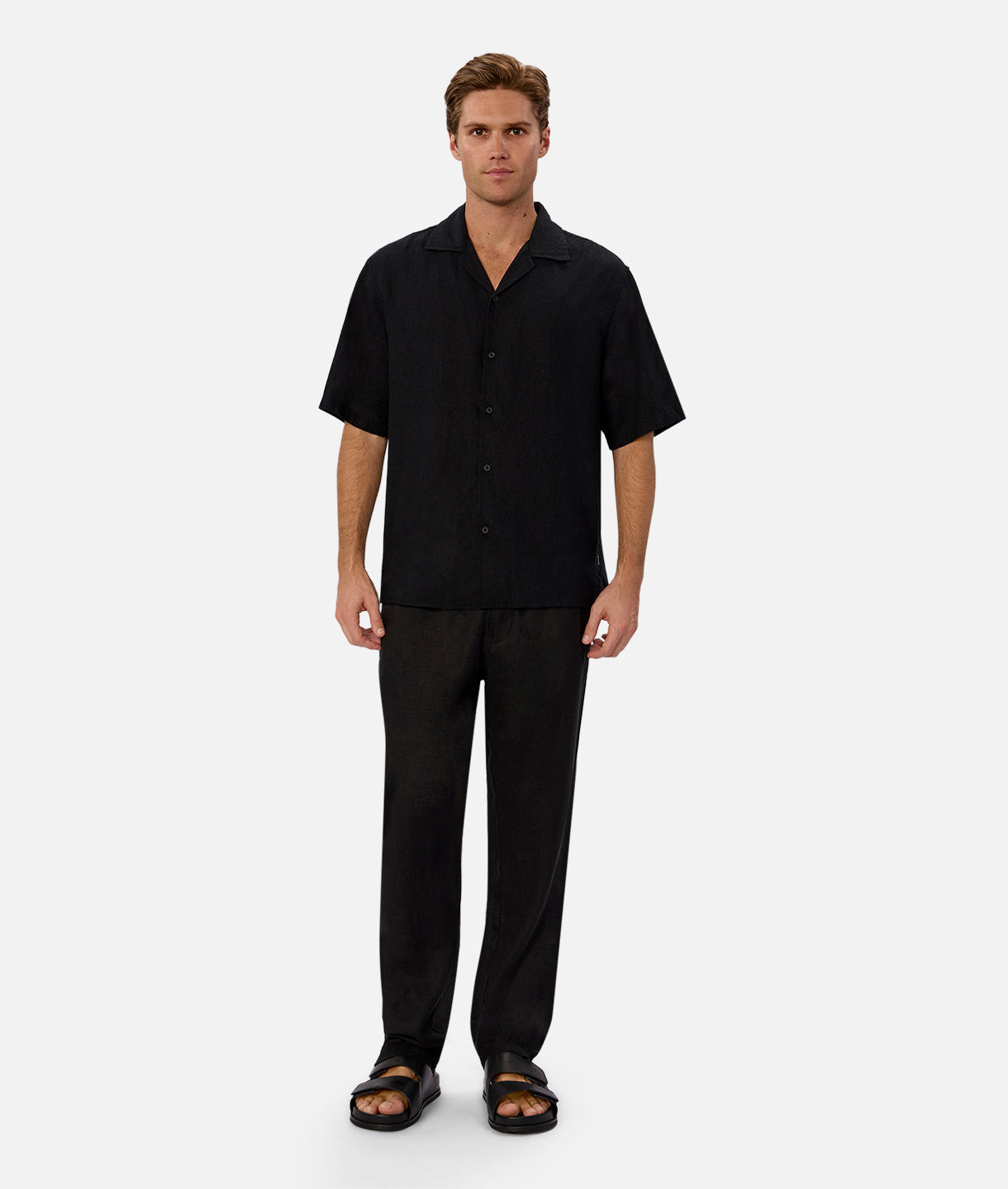 The New Capri Linen Pant - YD Black
