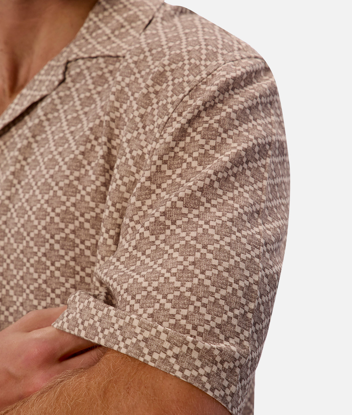 The Montericco Short Sleeve Shirt - Bark