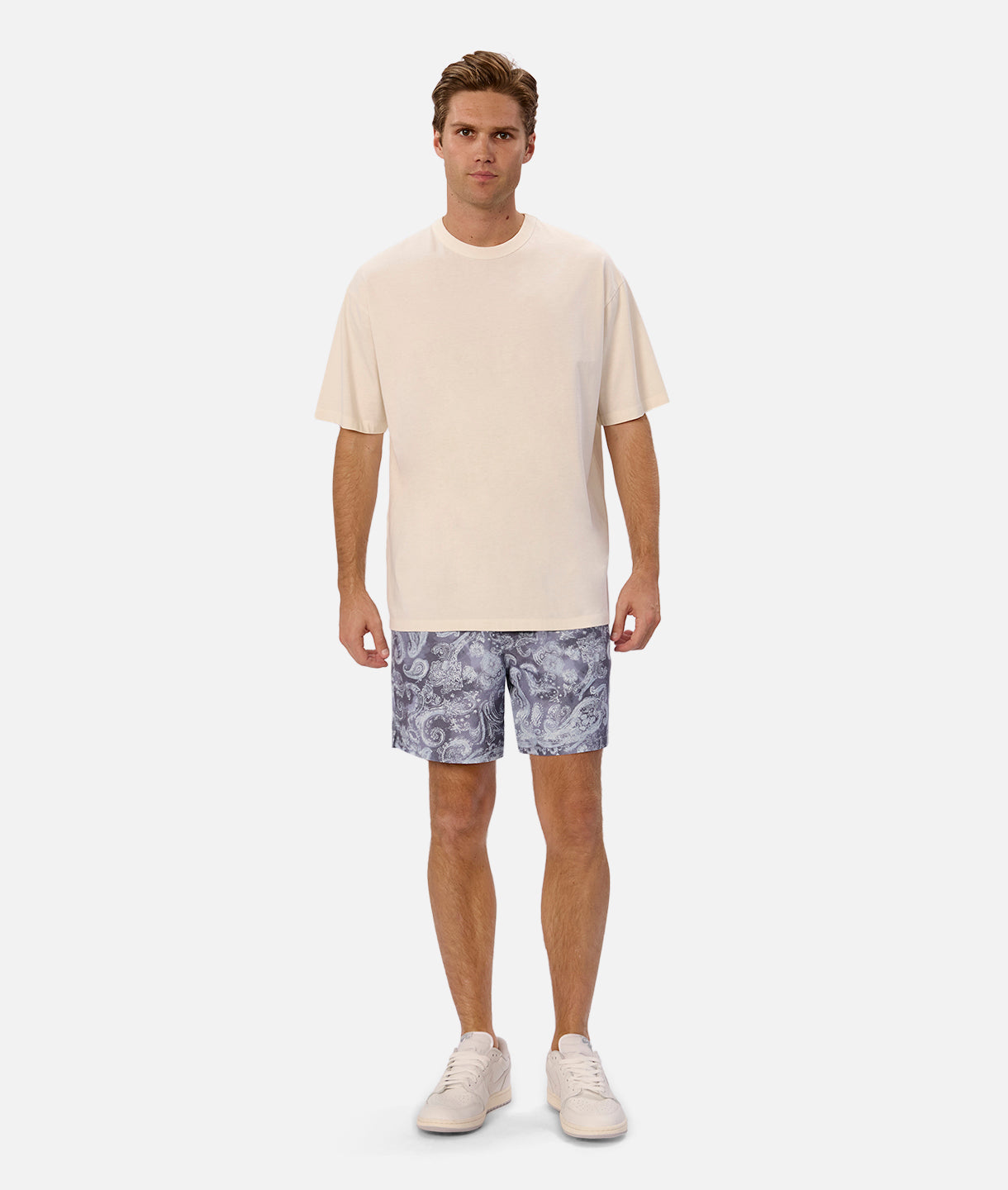 The Martino Swim Short - Navy/ Light Blue