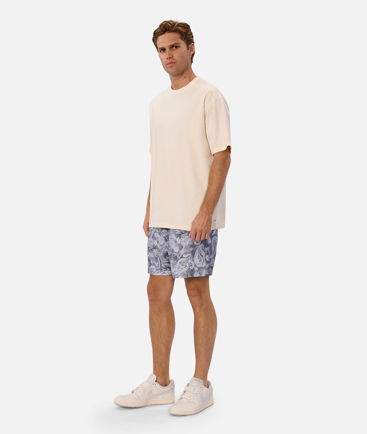 The Martino Swim Short - Navy/ Light Blue