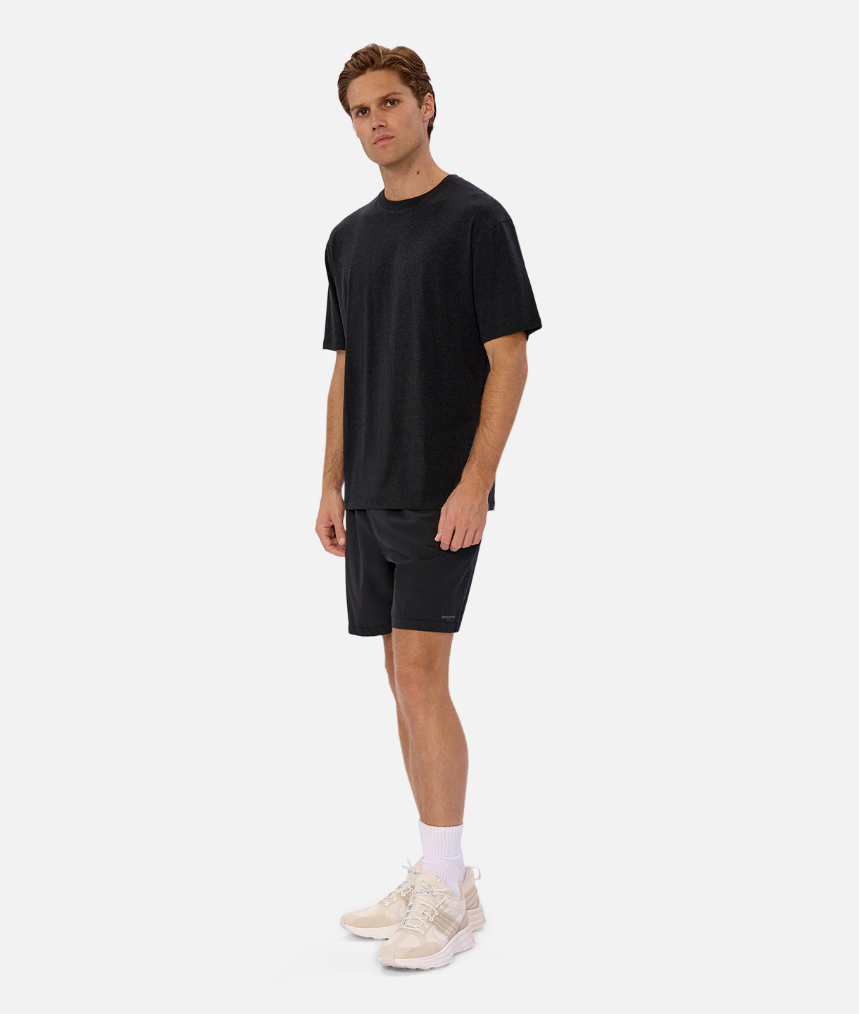 The Freeman Athletic Tee - Charcoal Marle