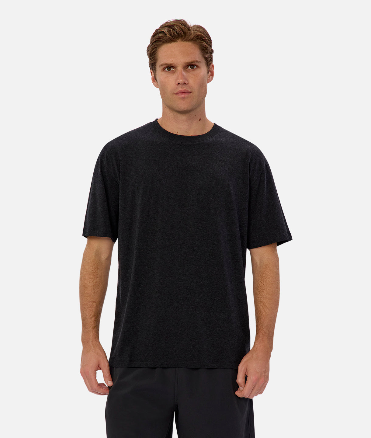The Freeman Athletic Tee - Charcoal Marle