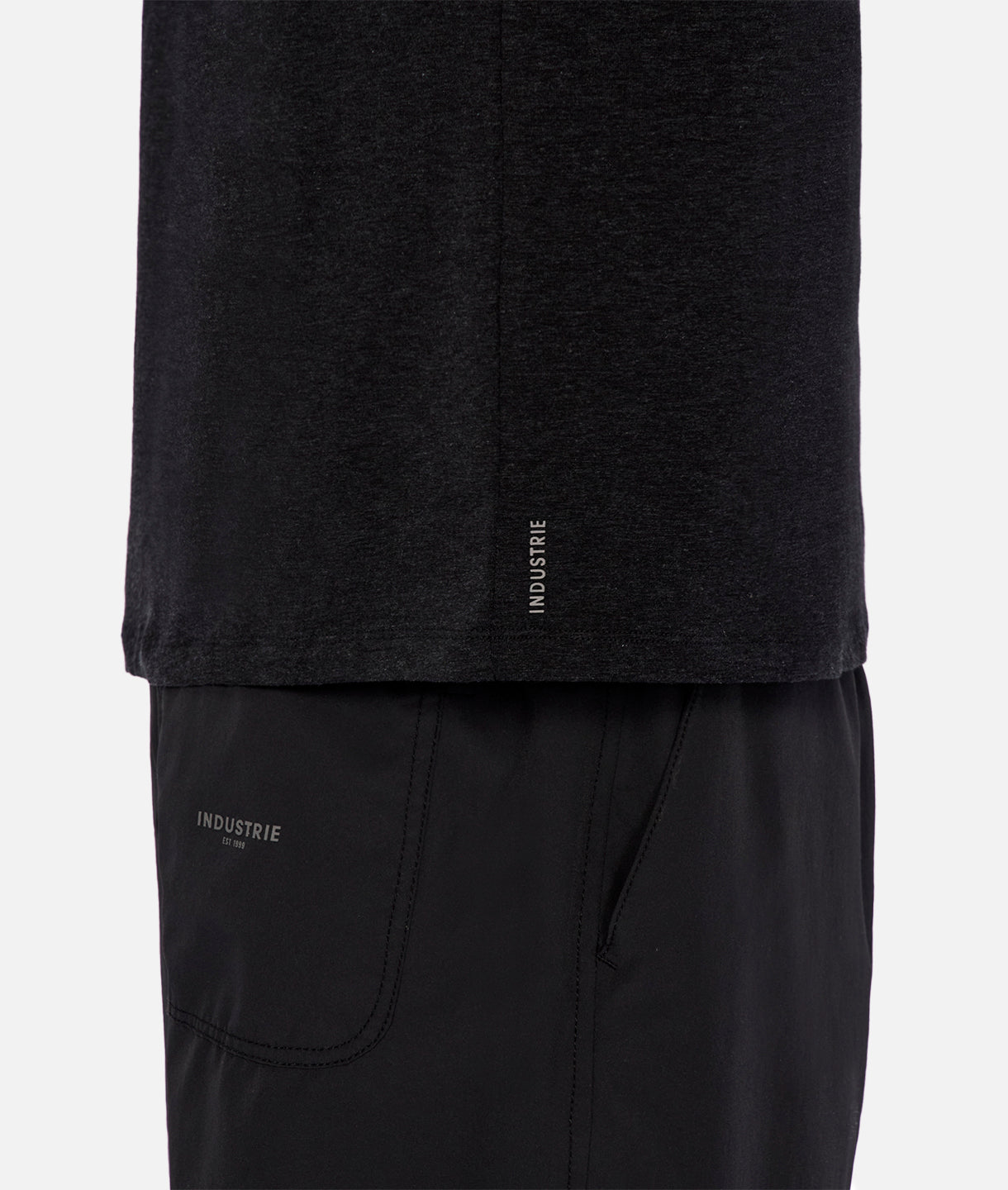 The Freeman Athletic Tee - Charcoal Marle