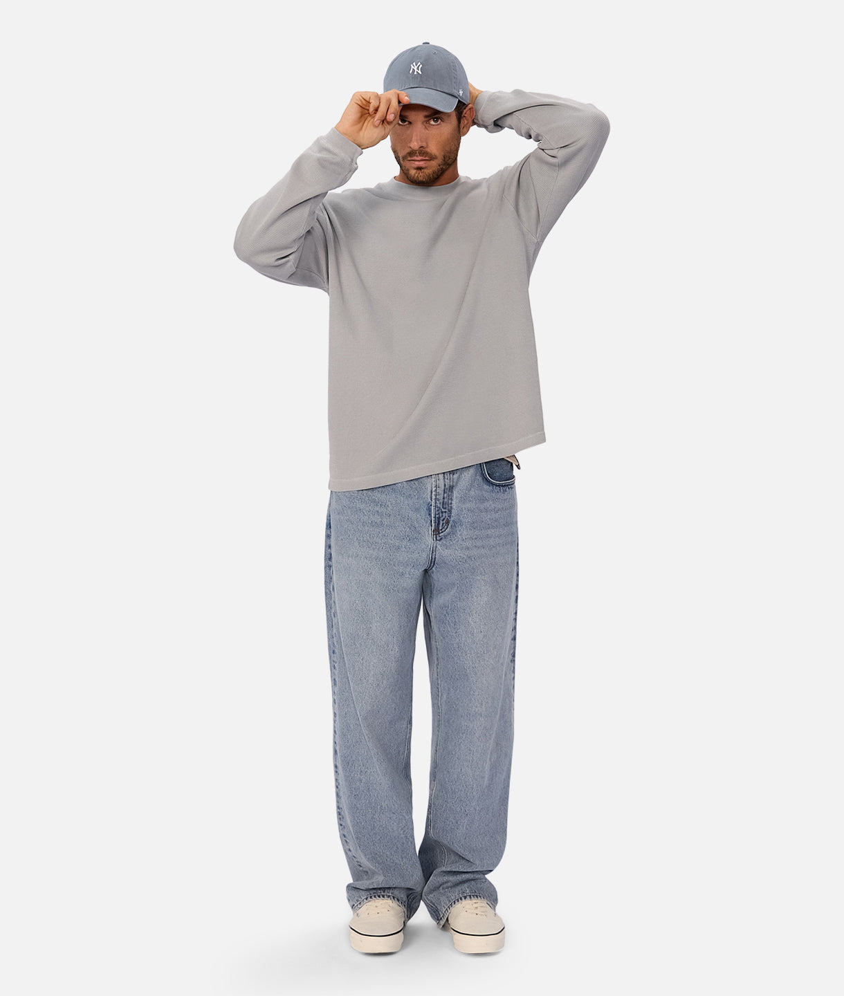 The Marlon Long Sleeve Tee - Airforce