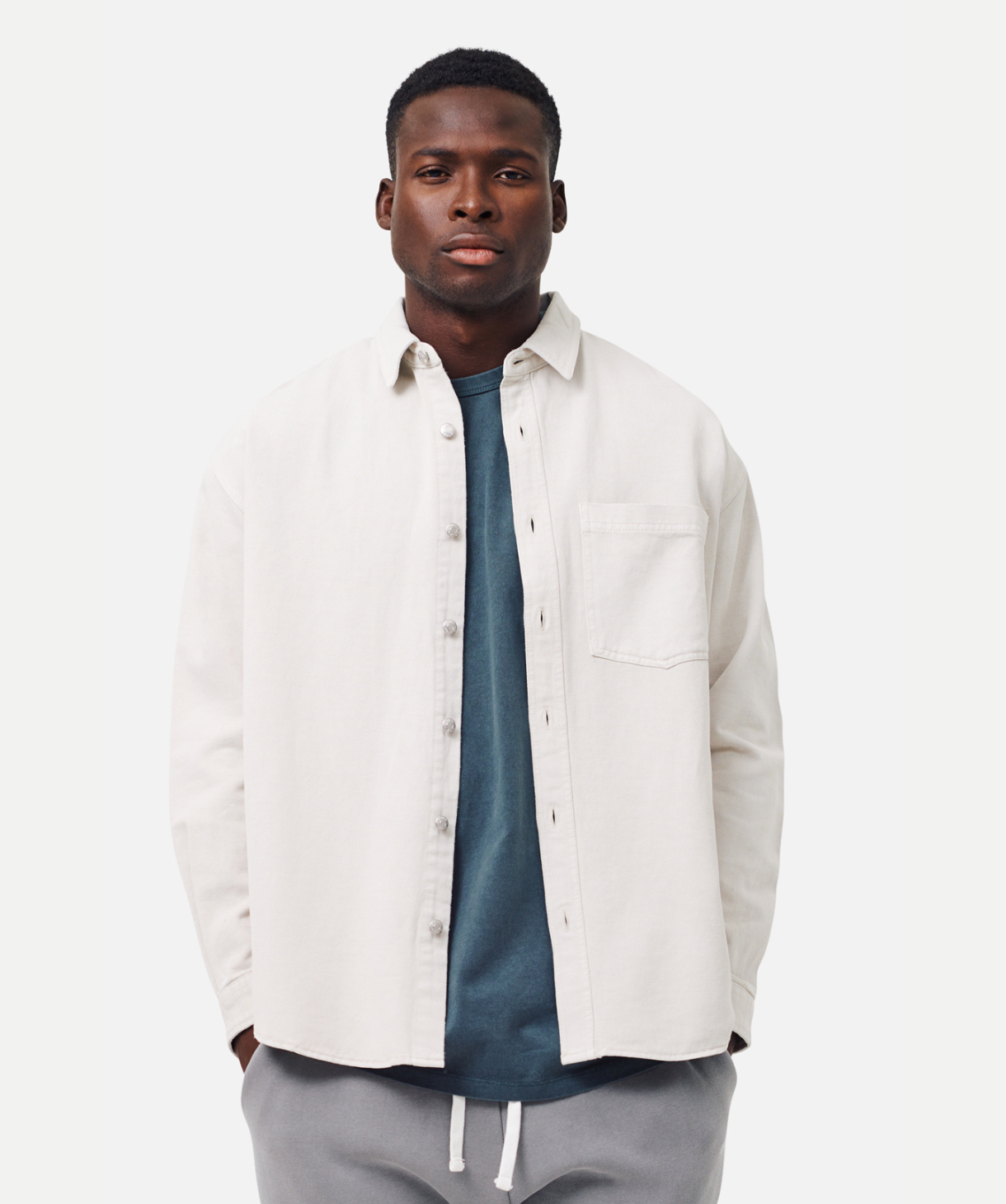 The Portland Long Sleeve Shirt - OD Stone