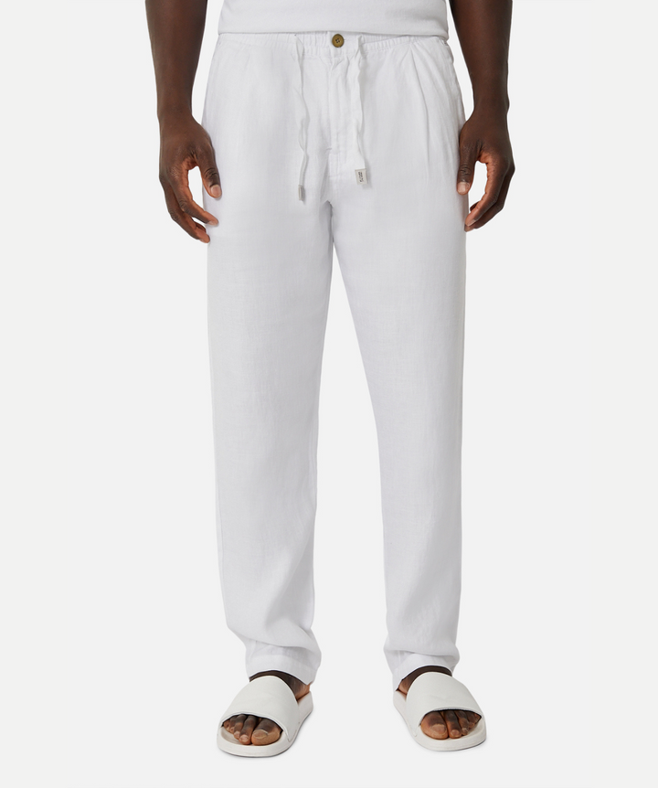 The Capri Linen Pant - White