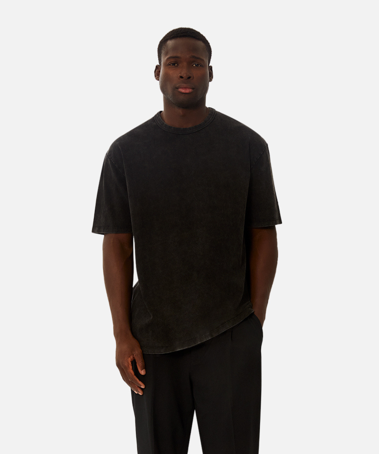 The Del Sur Acid Wash Tee - Black
