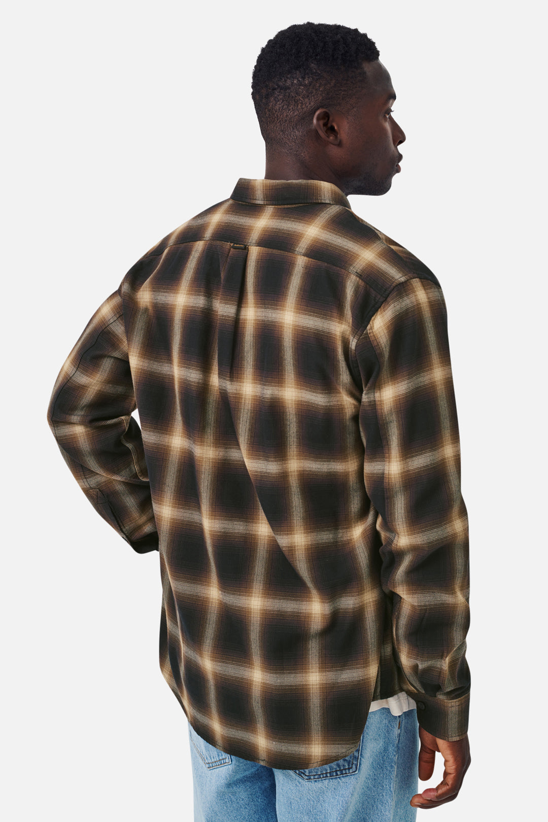 The Benson Long Sleeve Shirt - Black Marle
