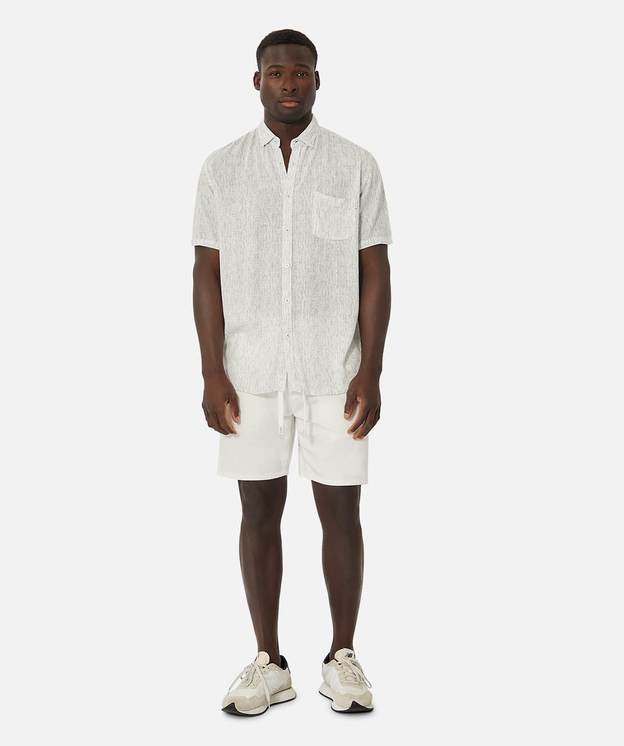 Shop The Ipanema S/s Shirt in White Blue| Industrie Clothing ...