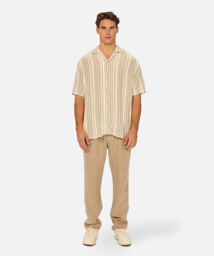 The Livorno Linen S/s Shirt - Multi