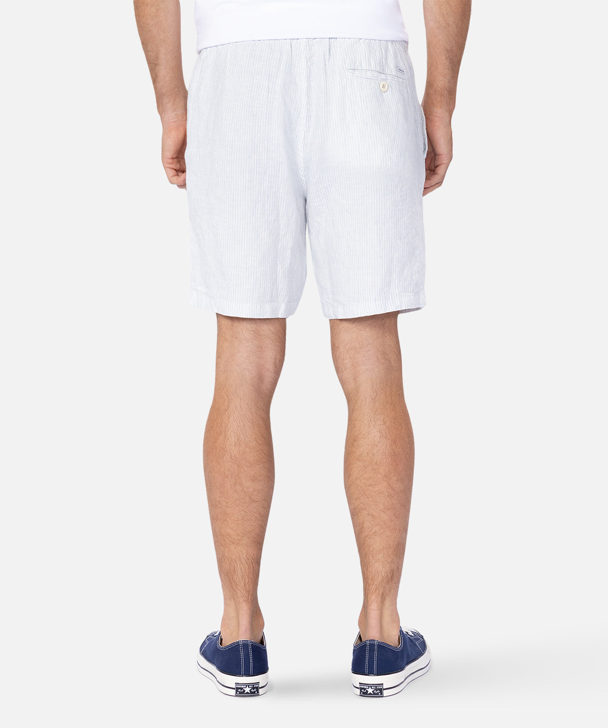 The San Juan Linen Short - Mint/White