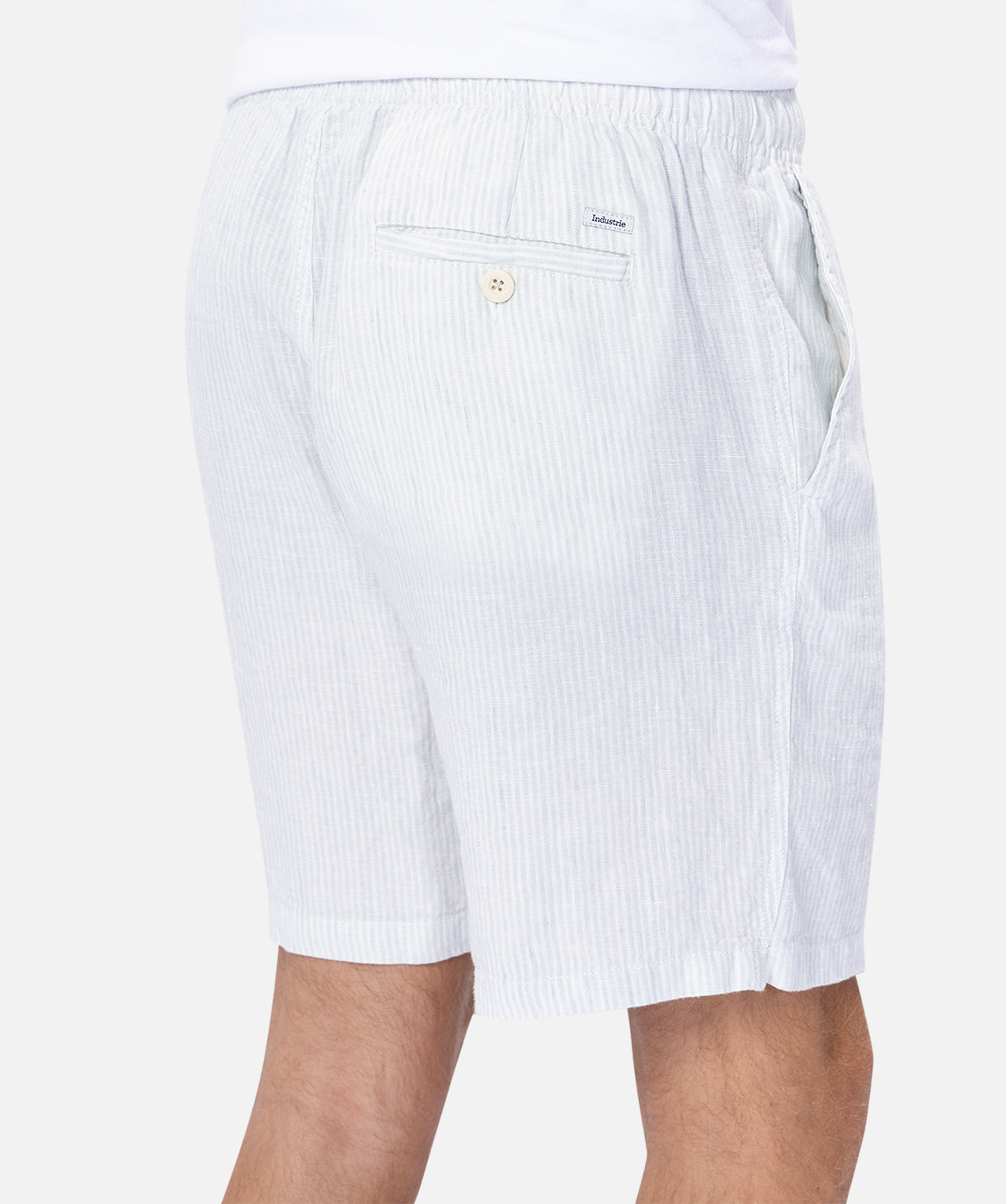 The San Juan Linen Short - Mint/White