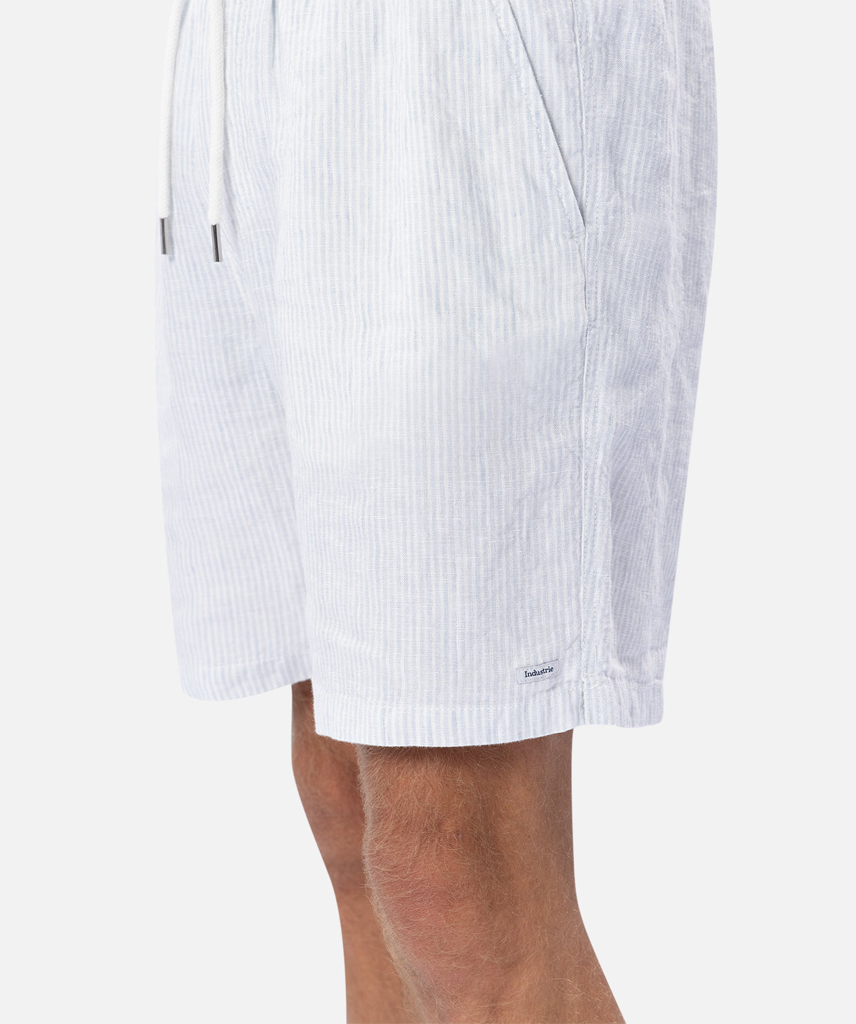 The San Juan Linen Short - Mint/White