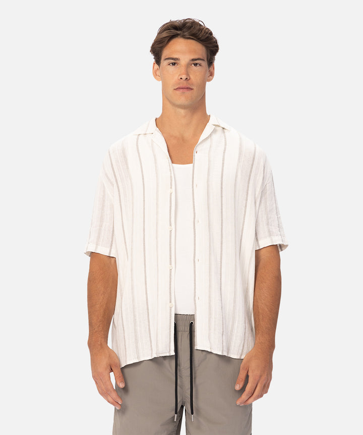The Bolzano S/s Shirt - Off White/Stone